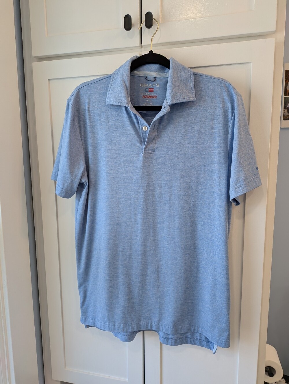 Chaps Light Blue Heather Men’s Polo